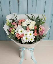 Букет цветов из:  Розы, Лизиантусы и Хризантемы #REPLACE_PRED# Козловке