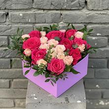 Цветочная композиция из Розы в коробке в Козловке