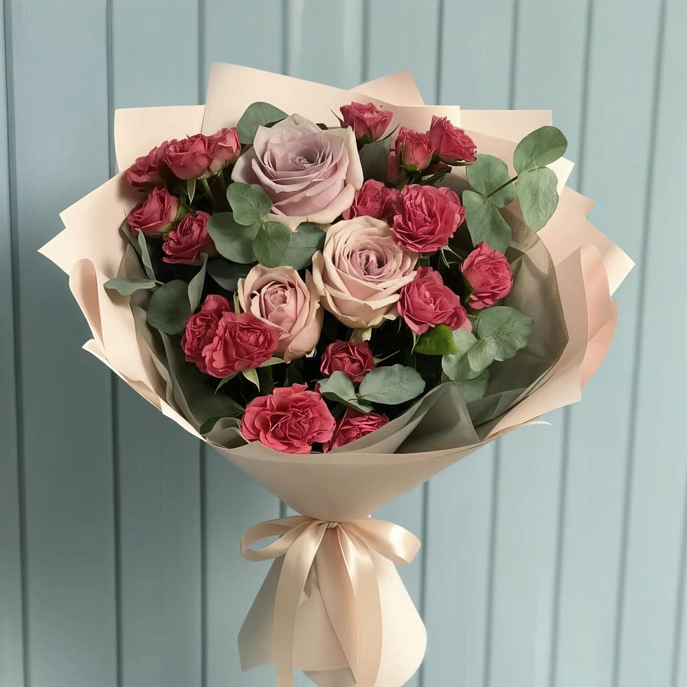 Букет цветов из: Гвоздики и Розы в Козловке