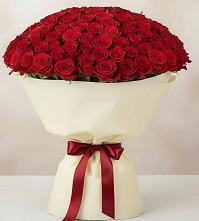 Букет 101 Красная роза Милано в Козловке