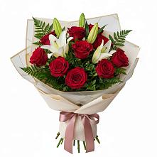 Букет цветов из:  Лилии и Розы #REPLACE_PRED# Козловке