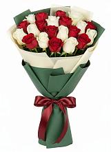 Букет Микс из красных и белых роз #REPLACE_PRED# Козловке