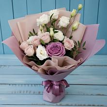 Букет цветов из:  Розы и Лизиантусы #REPLACE_PRED# Козловке