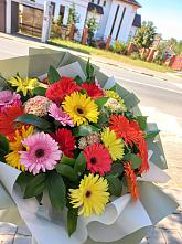 Букет цветов из:  Герберы #REPLACE_PRED# Козловке