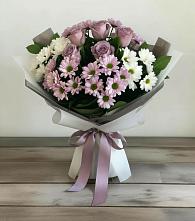 Букет цветов из:  Хризантемы и Розы в Козловке