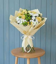 Букет цветов из:  Хризантемы и Розы #REPLACE_PRED# Козловке