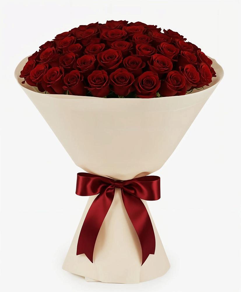 Букет 101 Бордовая роза Блэк Бакарра в Козловке