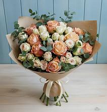 Букет цветов из:  Альстромерии и Розы в Козловке